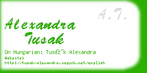 alexandra tusak business card